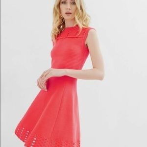 Ted baker zaralie jacquard skater dress US10